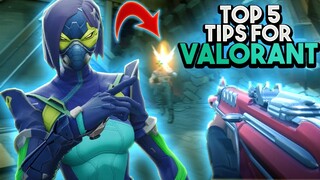 TOP 5 TIPS You NEED TO KNOW To AIM BETTER In VALORANT - AIMING and ABILITIES