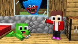 Baby Mikey & Baby JJ Escaping From Huggy Wuggy in Minecraft (Maizen Mizen Mazien)