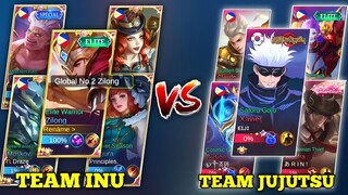 TEAM INUYASHA VS TEAM JUJUTSU🔥| WHO'S THE STRONGEST? - MLBB