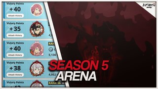 TOP 50! 320k+ CC! RANK 1 MONO RED HALL OF FAME MASCOT! | Season 5 Arena | Black Clover Mobile