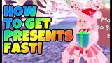 HOW TO GET PRESENTS FAST FROM SANTA 2021 ROYALE HIGH CHRISTMAS HOLIDAY UPDATE || SNOWGLOBE SUMMIT