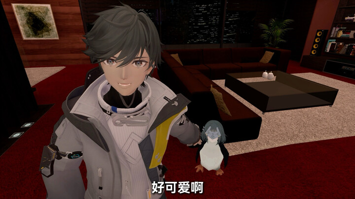 Hoo hoo hoo, Kak Jie, kamu juga memelihara penguin ya?