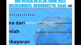 kwitansi PT dzadex