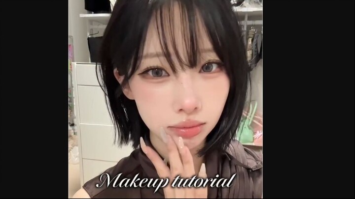 Soft Everyday Makeup Tutorial_Bob Cut With Bangs Glow-Up 💄