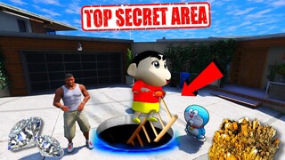 GTA 5 : Doraemon Found Shinchan In A SECRET BASE & BUNKER Under Franklin house.. (GTA 5 Mods)