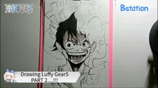 Drawing Luffy Gear 5 PART 2 | LineArt...😎😎