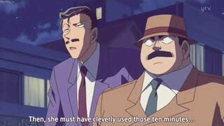 Detective Conan||Conan hurts his head on front desk of car||Case closed||Episode 505