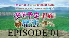 I'm a Noble on the Brink of Ruin, So I Might as Well Try Mastering Magic Ep 1