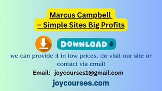 Marcus Campbell – Simple Sites Big Profits