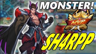 SH4RPP YU ZHONG! OFFLANE MONSTER! 90% WINRATE GAMEPLAY?! MOBILE LEGENDS