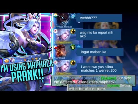 SELENA "I'M USING MAPHACK?" PRANK!! |FROM SUPPORT SELENA TO CORE SELENA | Mobile Legends