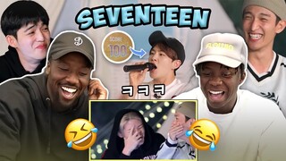 REACTING TO GOING SEVENTEEN FUNNY MOMENTS