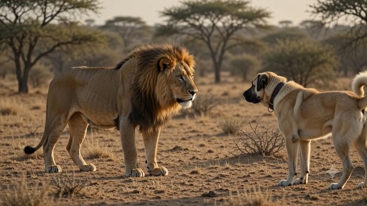 A Tiny Puppy Made a Lion Run Away! 🐶🦁😱