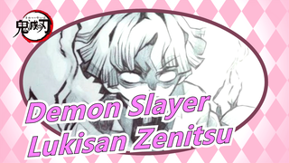 [Lukisan Demon Slayer] Agatsuma Zenitsu: Mari Fokus Dan Raih Kesempurnaan!