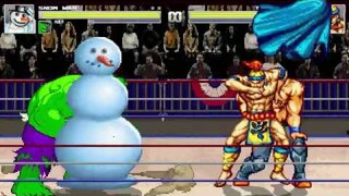 AN Mugen #223: Snow Man & Hulk VS The Gandhara & Master Barnes