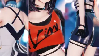 [MMD]Image of A-SOUL who dance with the rhythm of <Shake It>