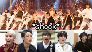 this is how idols reacted to ateez on Kingdom