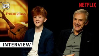 Pinocchio - Gregory Mann & Christoph Waltz on singing, & the magic of Guillermo del Toro