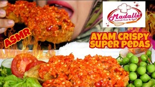 ASMR AYAM GEPREK CRISPY SUPER PEDAS || LALAPAN MENTAH || ASMR MUKBANG INDONESIA