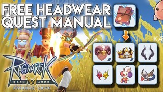 FREE HEADWEAR EACH CHAPTER INSIDE QUEST MANUAL - RAGNAROK MOBILE SEA