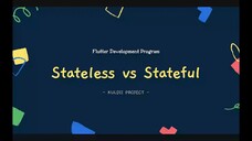 FLUTTER 03 Stateless vs Stateful (Tutorial Flutter Bahasa Indonesia)