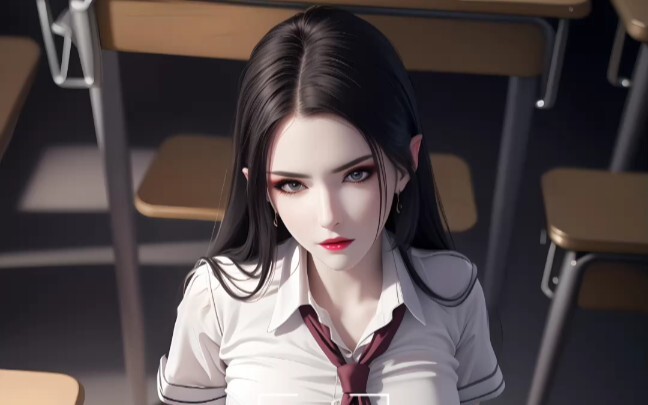 AI绘画：国漫JK女王美杜莎