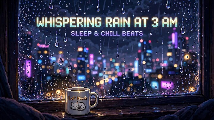 Whispering Rain at 3 AM 🌧️ Deep Sleep & Stress Relief LoFi [Insomnia Relief] - LoFi Moods