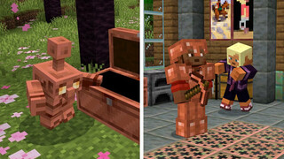 The copper golem wins the resurrection game! Become a storage master! Copper sets are added! A quick