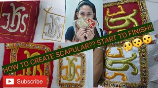 #HANDEMBROIDERED| SCAPULAR THE MAKING| START TO FINISH| mels vlog