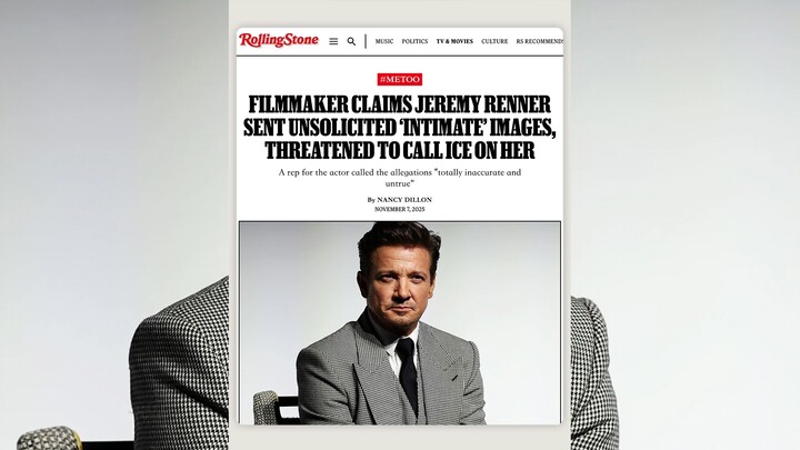 Eagle Eye Actor Jeremy Renner Accused of Threatening His Ex-Girlfriend‼️