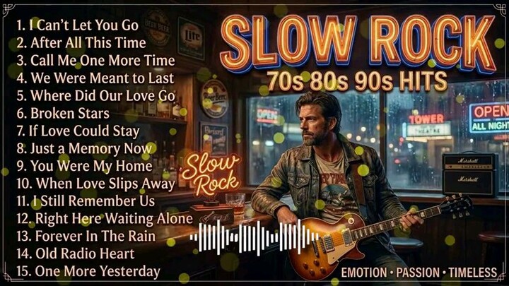 70's - 90's Hits Slow Rock Love Songs