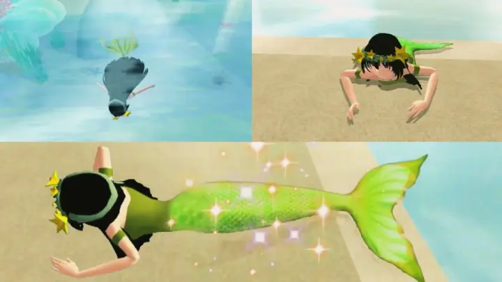mermaid transformation sakura school simulator