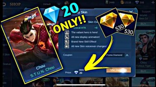 Get the S.T.U.N Chou Skin for Only 20diamonds - Using promo diamond