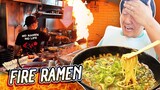 Japanese FIRE RAMEN! SEAFOOD Paper Hotpot & BEST Prawn Noodles in Singapore