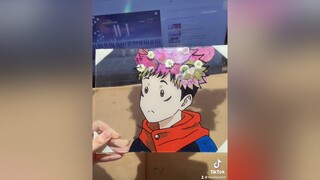 cậu bé vong nhập 🌸🌷💗 itadori itadoriyuuji jjk anime glasspainting