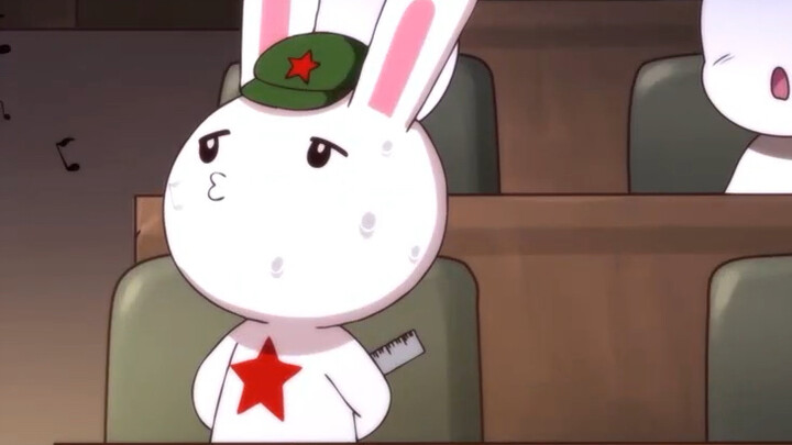 The eagle has no ruler, and the rabbit has no book!