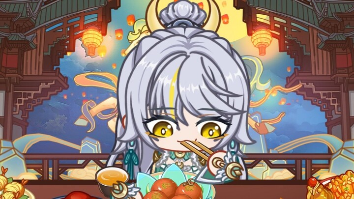 [Mukbang Genshin Impact] Zibai: Makan adalah urutan kedua terpenting dalam hidup!