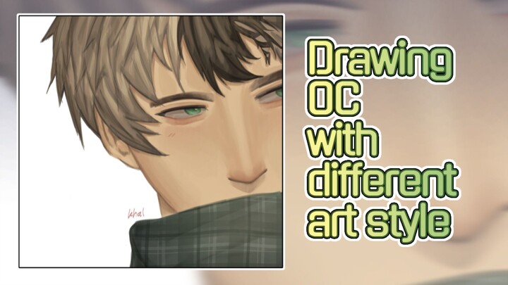 Drawing OC with a different Art Style!