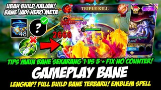 BANE HERO META BARU❗CARA MAIN BANE TERBARU + COMBO❗BUILD BANE TERSAKIT 2024❗GAMEPLAY BANE TOP GLOBAL