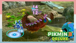 Pikmin Dragging Bug-Eyed Crawmad Back To Onion Base | Pikmin 3 Deluxe