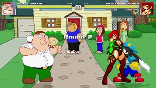 AN Mugen #222: Peter Griffin VS Mysterious Power & Klonoa