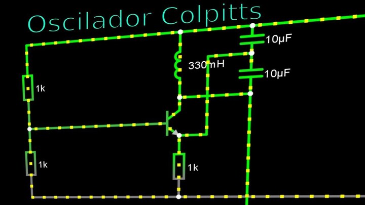 EL OSCILADOR MAS HERMOSO DEL MUNDO , UN SOLO TRANSISTOR oscilador colpitts (español)