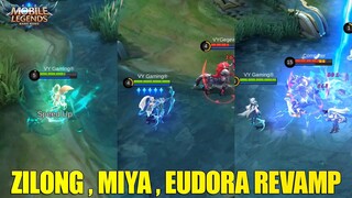 INI DIA SKILL BARU MIYA REVAMP, ZILONG REVAMP DAN EUDORA REVAMP - SKILL NYA MAKIN GG! MOBILE LEGENDS