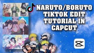 NARUTO/BORUTO TIKTOK EDIT TUTORIAL IN CAPCUT||Liyangkyot