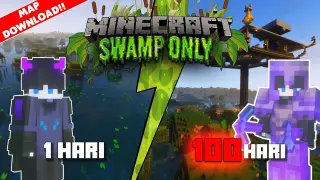100 Hari Di Minecraft 1.17 Tapi Swamp Only + Map Download!!