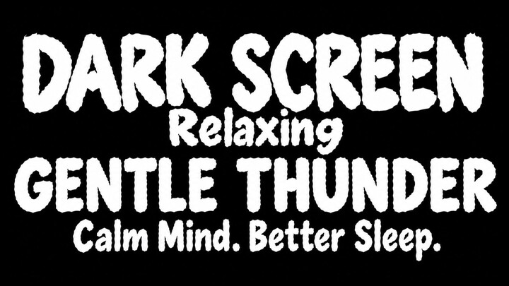 Soft Thunder Rolling in the Distance ⚡🌙 | Gentle Thunder Sounds for Deep Sleep