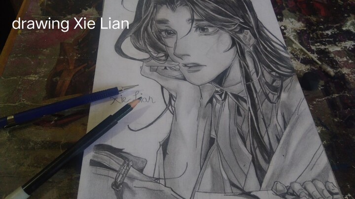 drawing Xie Lian from Tian Guan ci fu