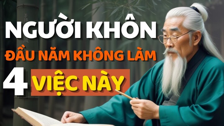 Cổ Nhân Dạy Người Khôn Đầu Năm Không Nên Làm 4 Việc Này Để Gặp May - Triết Lý Cuộc Sống