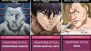 BAKI ANIME ALL CHARACTERS FIGHTING STYLE - ANIMO RANKER