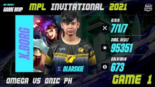 [TAGALOG] OMEGA VS ONIC PH GAME 1 | MPL INVITATIONAL | DAY 2 | MPLI